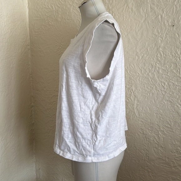 Faherty Sunwashed Slub Muscle Tank Top White XL - Picture 7 of 11